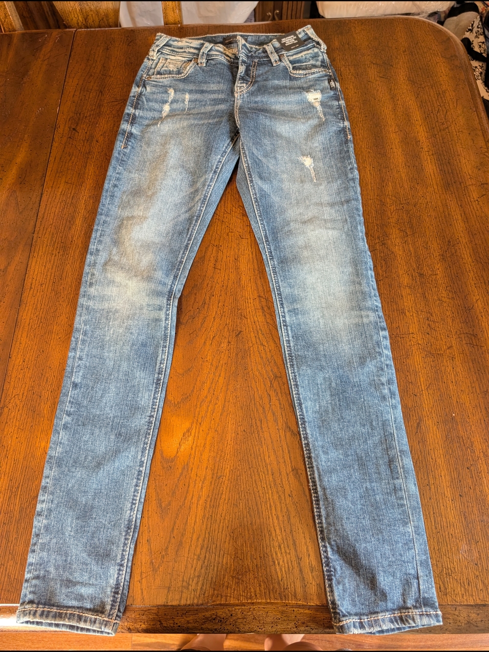 Silver Jeans Co Distressed Skinny Jeans